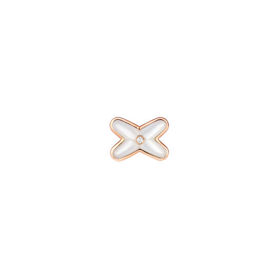 Chaumet Jeux De Liens Rose Gold and Mother-of-Pearl Single Stud Earring image number 0